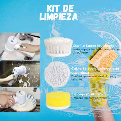 Cepillo Eléctrico 3 En 1 Para Mejor Limpieza